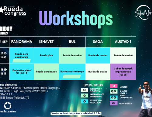 The 1st WORKSHOP schedule